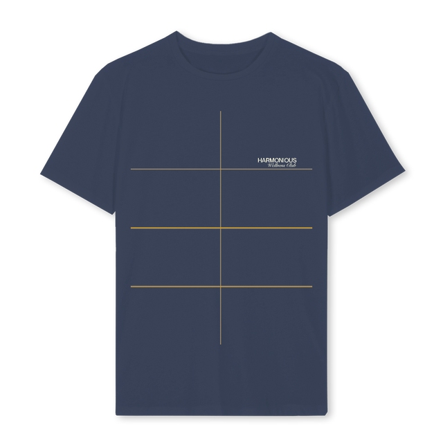 NAVYREGWLNESSCRIPT Navy Blue Regular Tee.