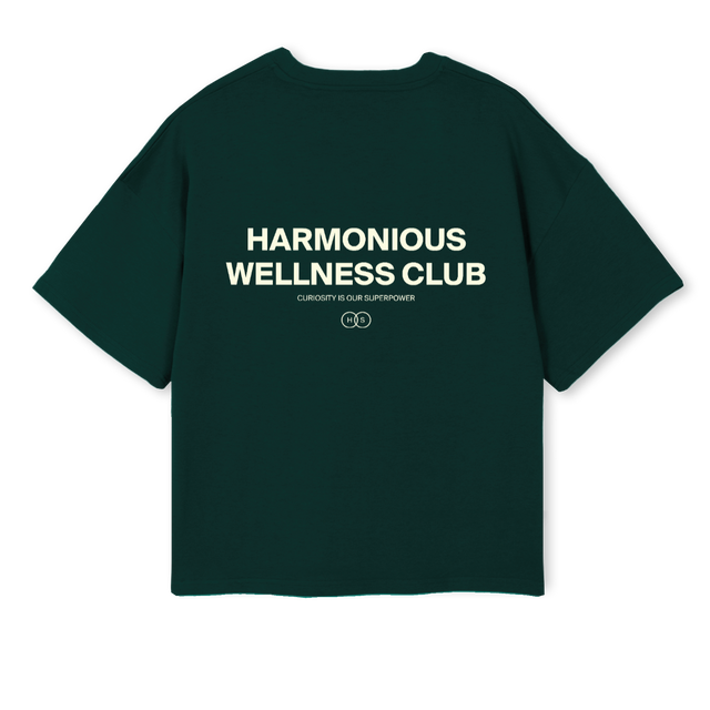 GREENBXYCREAMWLNESS Wild Green Oversized Boxy Tee.