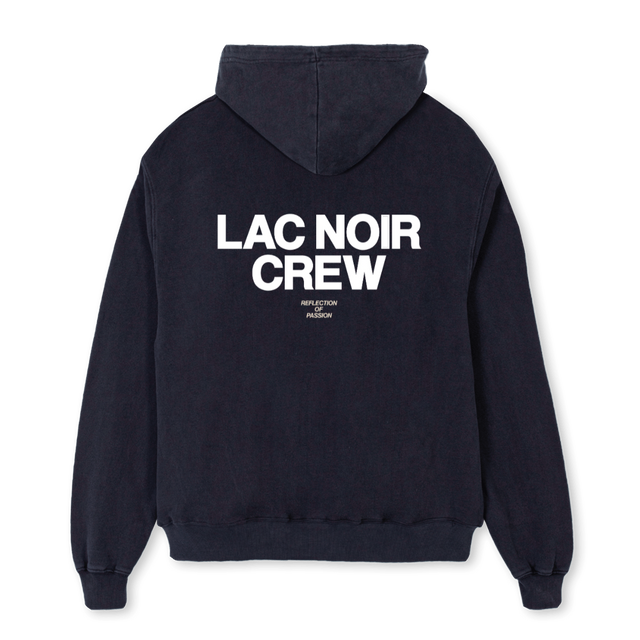STUDIOCREWTWOTWO Vintage Black Oversized Hoodie.