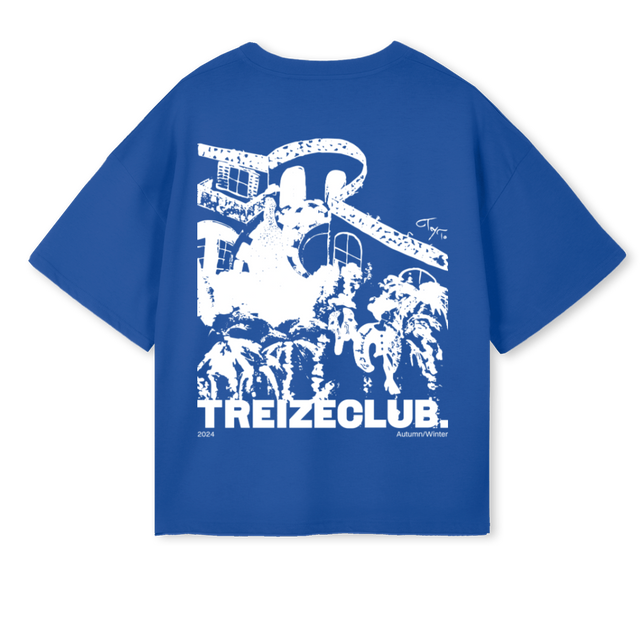 BIGBANGER Cobalt Blue Oversized Boxy Tee.