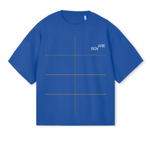 ROVAREBLUEP Cobalt Blue Oversized Boxy Tee.