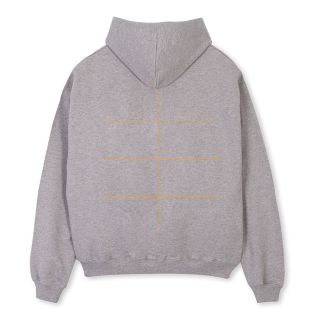 ZHDG Grey Marl Oversized Zipped Hoodie.