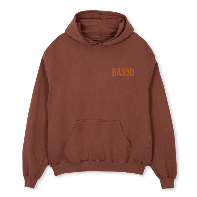 YES Vintage Brown Oversized Hoodie.