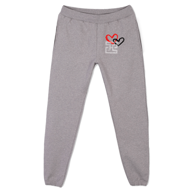 SUITA Grey Marl Relaxed Sweatpants.