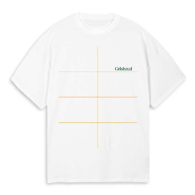 SHREDBOX White Oversized Tee.