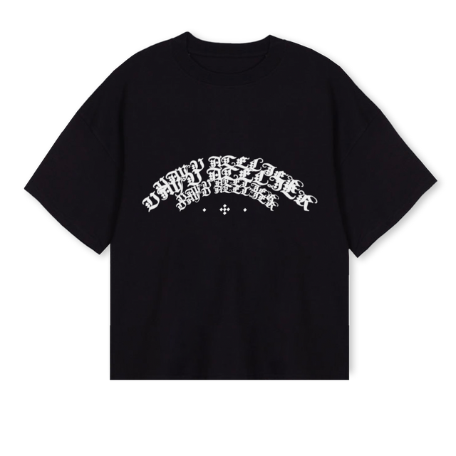 VAYUUUUU_2 Black Oversized Boxy Tee.