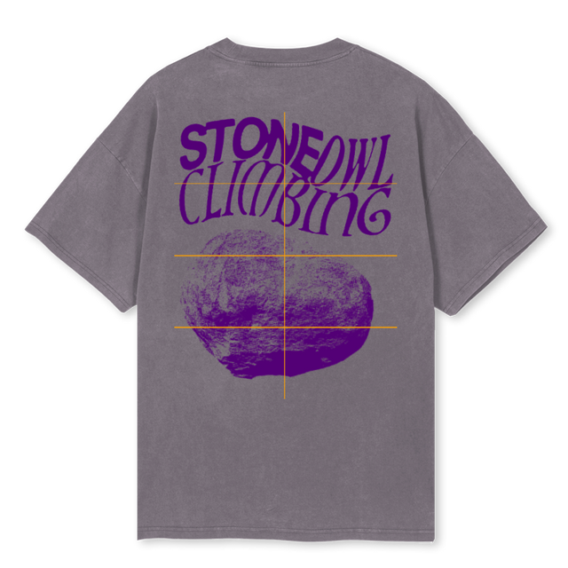 PAARS Pigment Grey Oversized Tee.