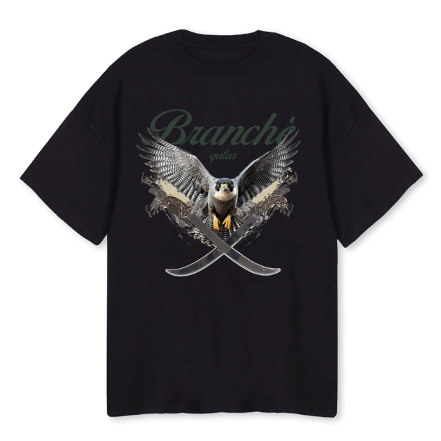 QATRI Black Oversized Tee.