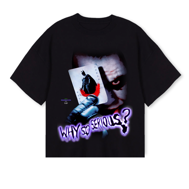 JOKER Black Oversized Boxy Tee.
