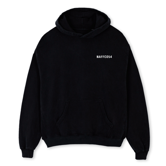 NAFFCOHOODIE Black Oversized Hoodie.