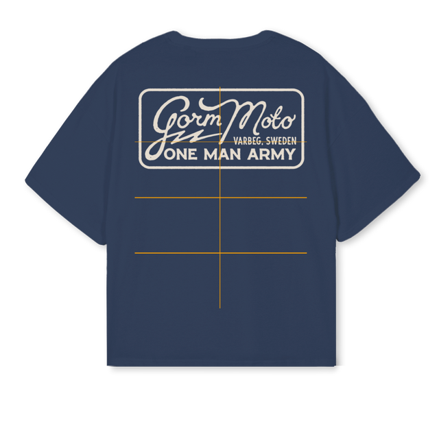 NAVYG Navy Blue Oversized Boxy Tee.