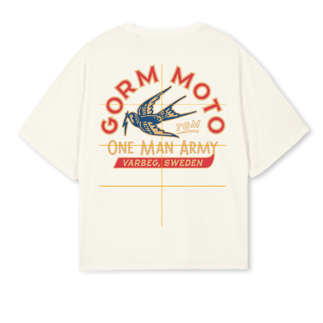 YELLOWBIRD Cream Oversized Boxy Tee.