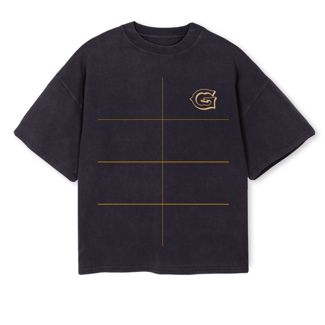 YELLOWG Vintage Black Oversized Boxy Tee.