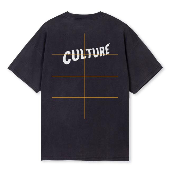 AS Vintage Black Oversized Tee.
