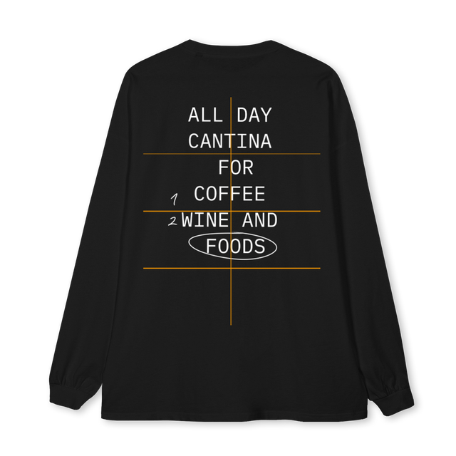 LSCREW Black Oversized LS Tee.