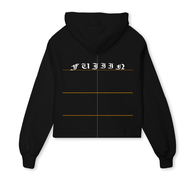 CRHD Black Cropped Hoodie.