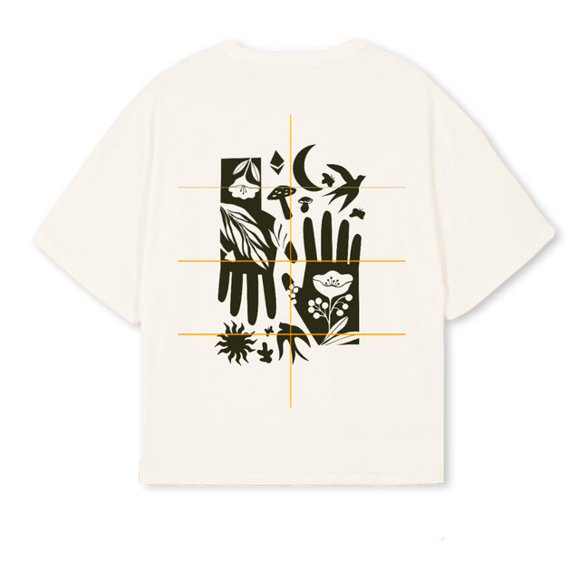 LDWHITE Vintage White Oversized Boxy Tee.