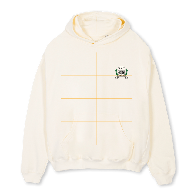 RIOECREST Cream Oversized Hoodie.