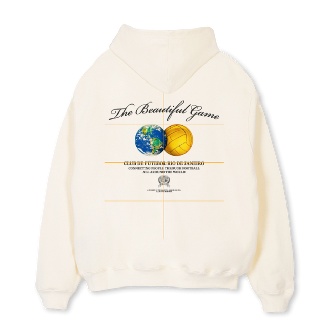 RIOECREST Cream Oversized Hoodie.