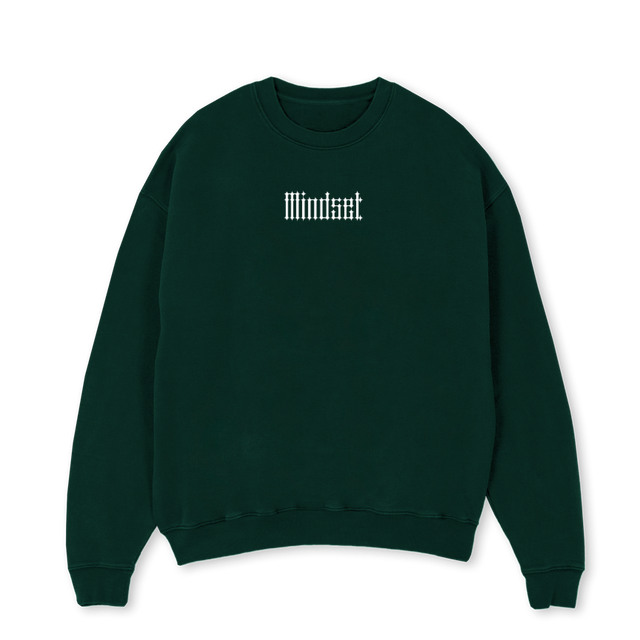 RECTOVERSO Wild Green Oversized Crewneck Sweater.