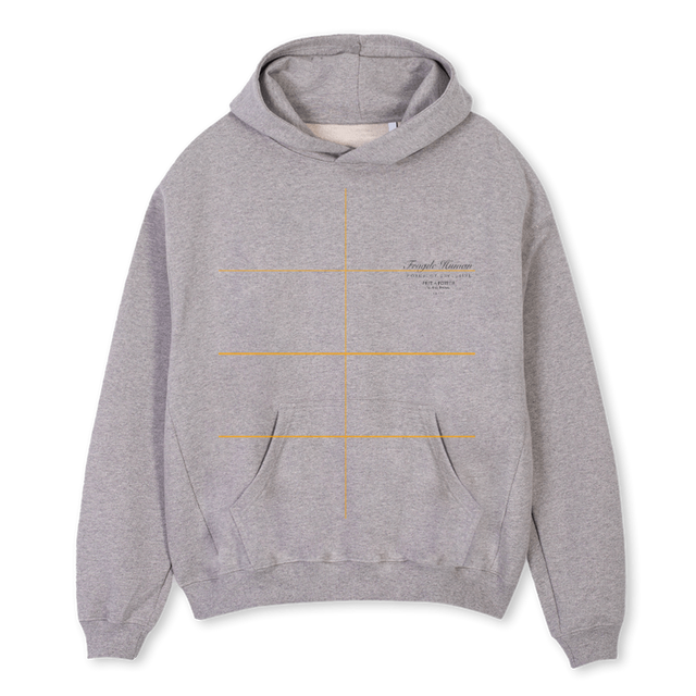 HUMAN Grey Marl Oversized Hoodie.