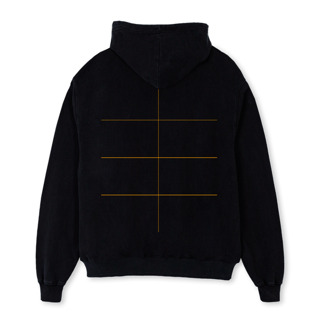 HANNA_1 Black Oversized Hoodie.