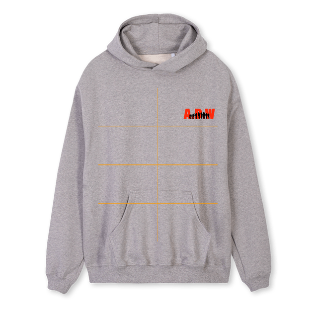 ADWTWBH Grey Marl Regular Hoodie.