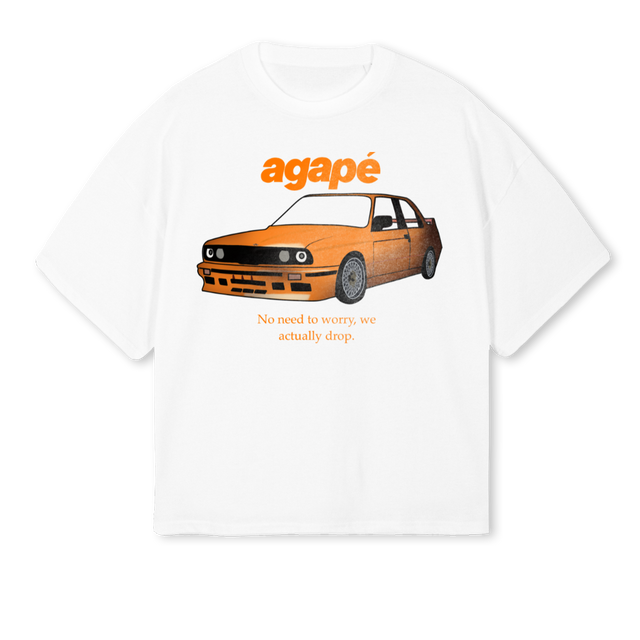FRANKWEACTUALLYDR White Oversized Boxy Tee.