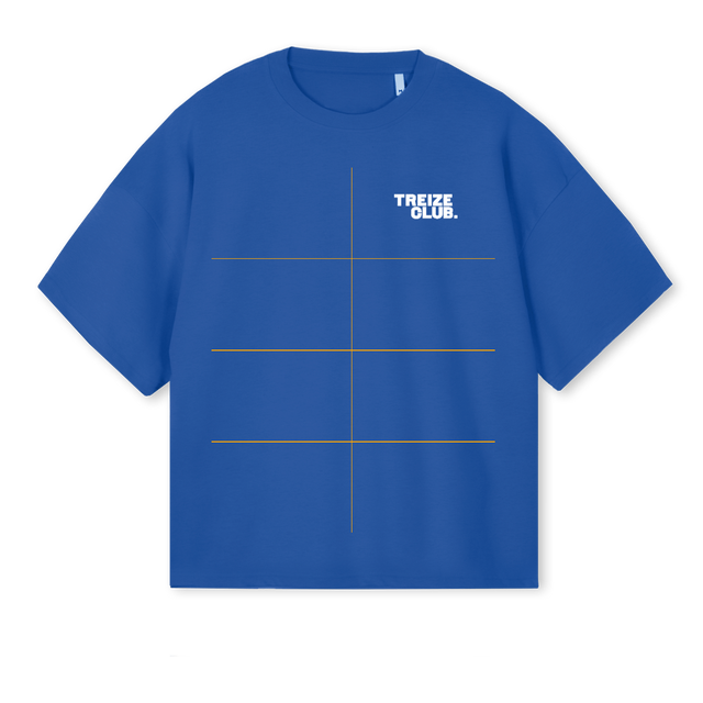 NEWTYTO Cobalt Blue Oversized Boxy Tee.