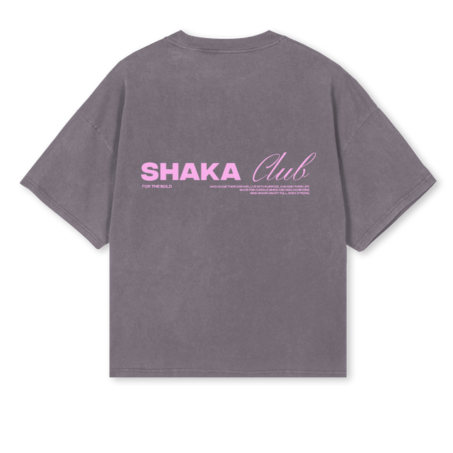 PINKT Pigment Grey Oversized Boxy Tee.