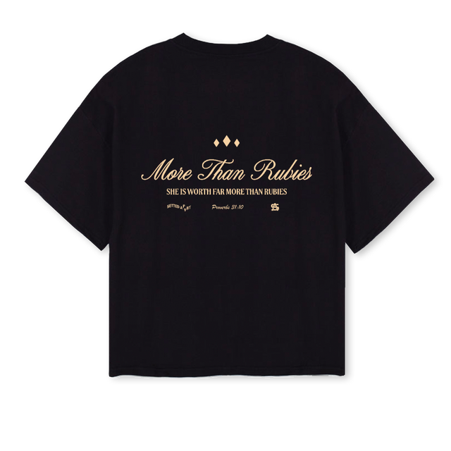 LEBFPV Black Oversized Boxy Tee.