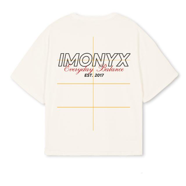 EVERYDAY OFFW Vintage White Oversized Boxy Tee.