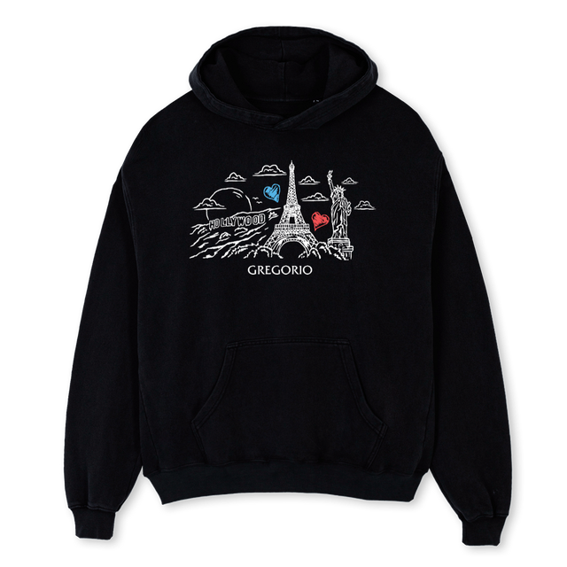 FCBH Black Oversized Hoodie.