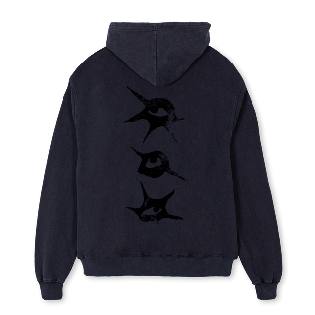 OCCHI DUE Vintage Black Oversized Hoodie.