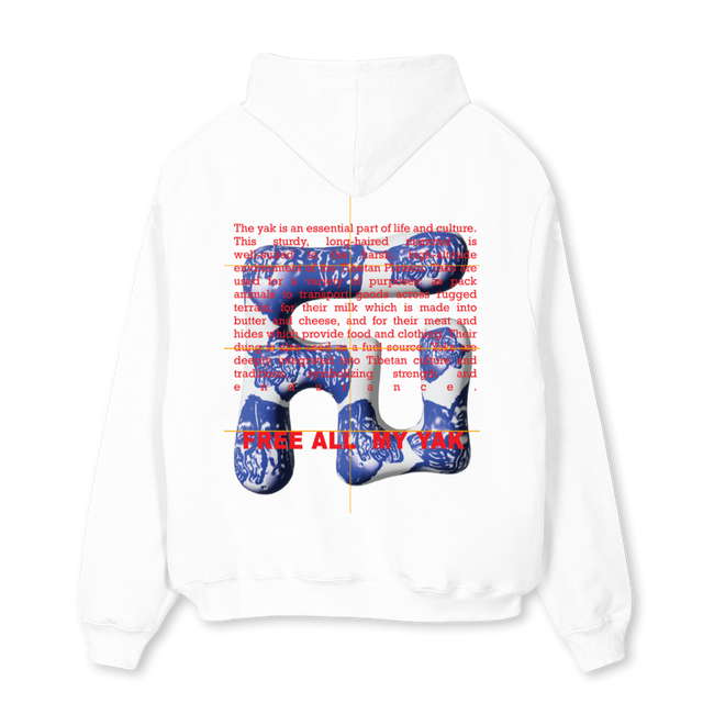 SAVEYAK White Oversized Hoodie.