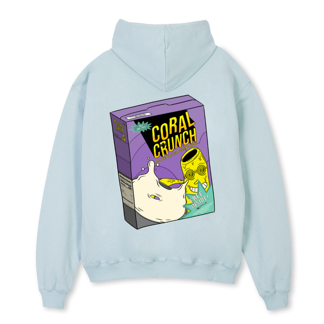 CORALCRUNCHHDB Cold Blue Oversized Hoodie.