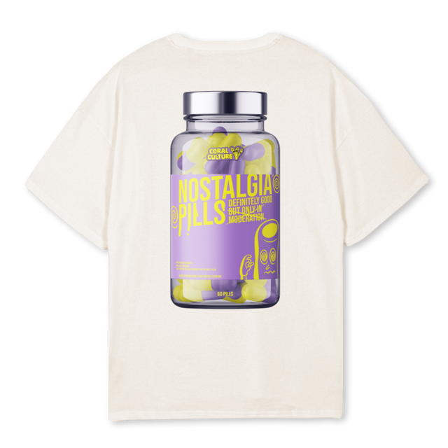 NOSTALGIATEE Vintage White Oversized Tee.