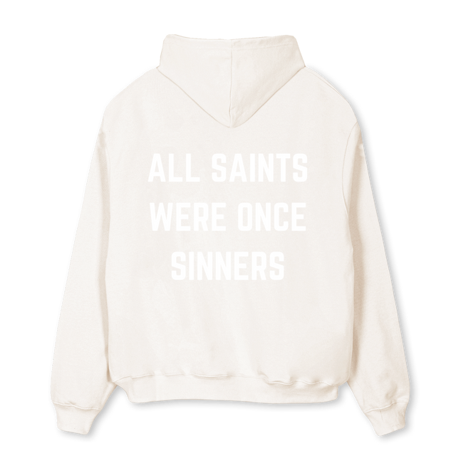 DMITRI Vintage White Oversized Hoodie.
