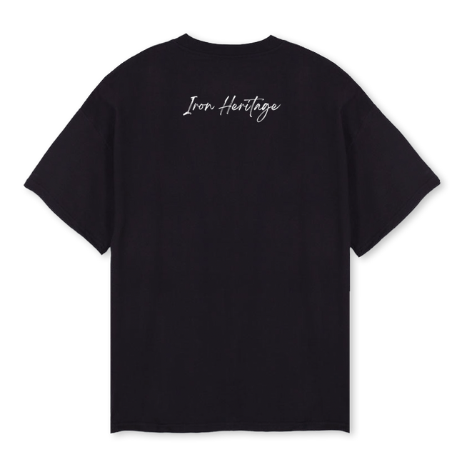 IRONHERITAGESHIRT Black Oversized Tee.