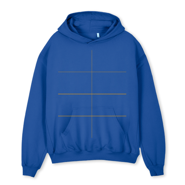 LOYAL Cobalt Blue Oversized Hoodie.