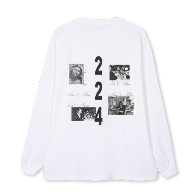 TILDEATH White Oversized LS Tee.