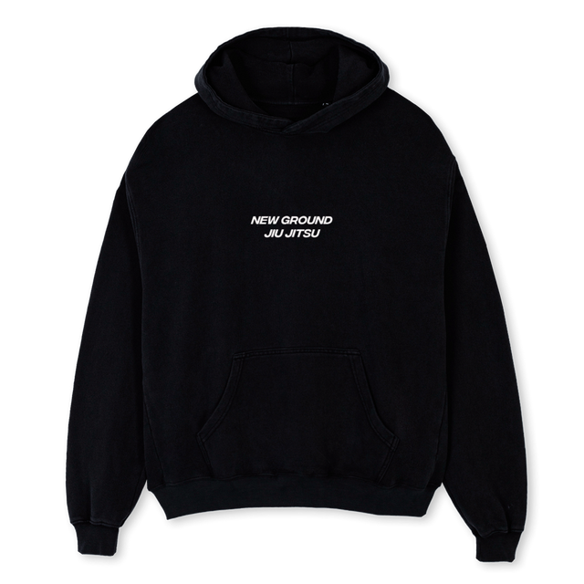 NGJJA Black Oversized Hoodie.