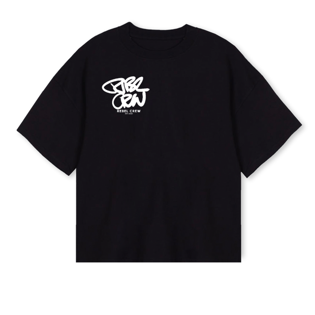 ESSTB Black Oversized Boxy Tee.