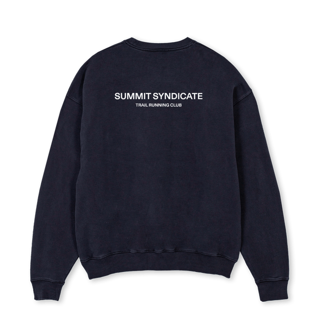 TOP Vintage Black Oversized Crewneck Sweater.
