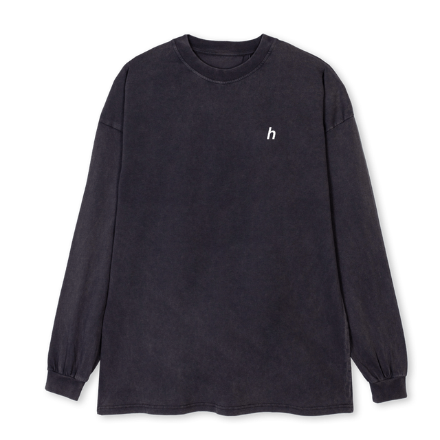 SAMPL Vintage Black Oversized LS Tee.