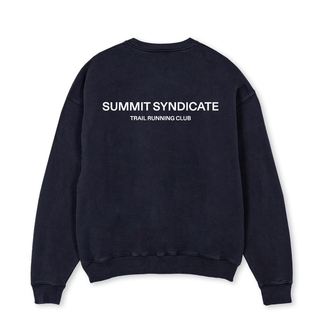 SWEATNEW Vintage Black Oversized Crewneck Sweater.