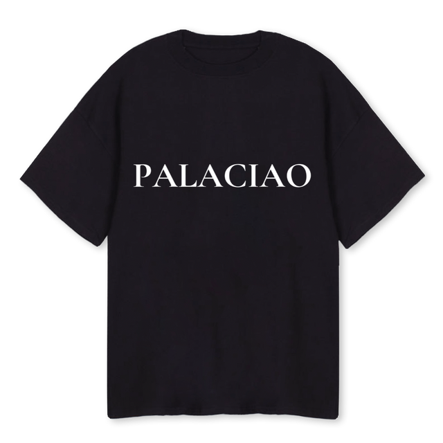 PALAOVERSIZE BLANC Black Oversized Tee.