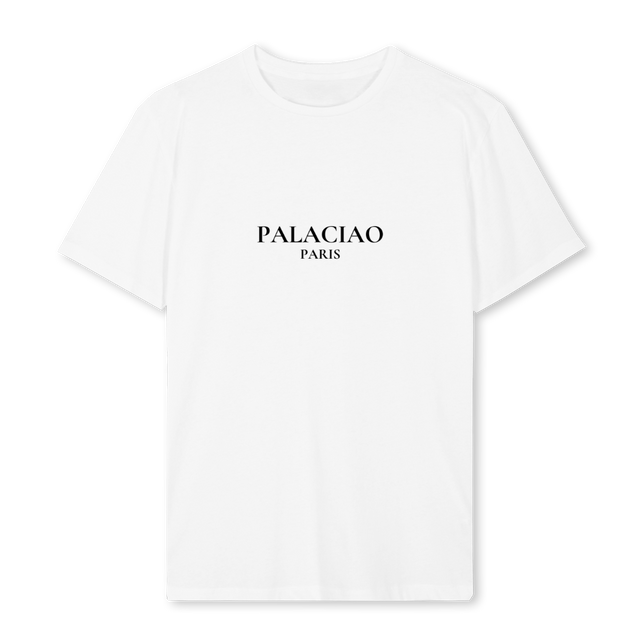 PALACIAOPARIS NOIR White Regular Tee.