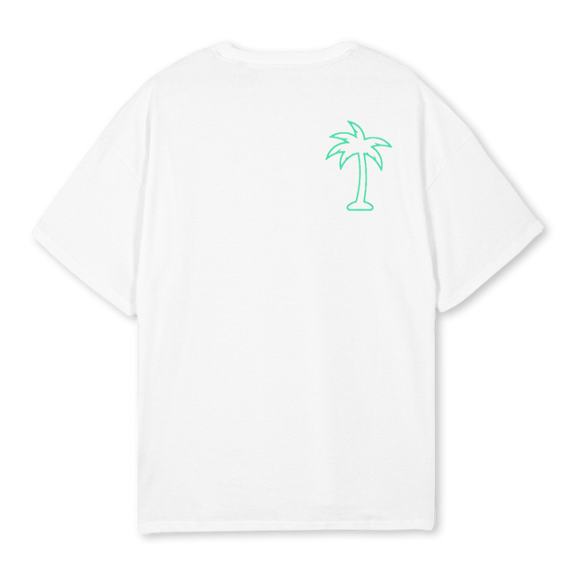 BRUSHED ISLNDCLTH White Oversized Tee.