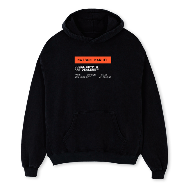 LCAD Black Oversized Hoodie.